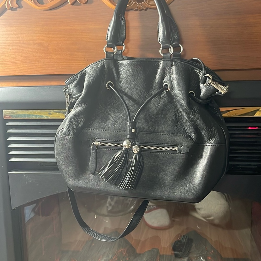 Lancaster Paris fabulous leather 2 strap 3 way bag. Cross body and handbag